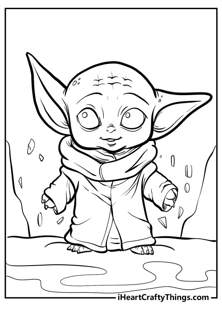 Printable Baby Yoda Coloring Pages (Updated 2024)