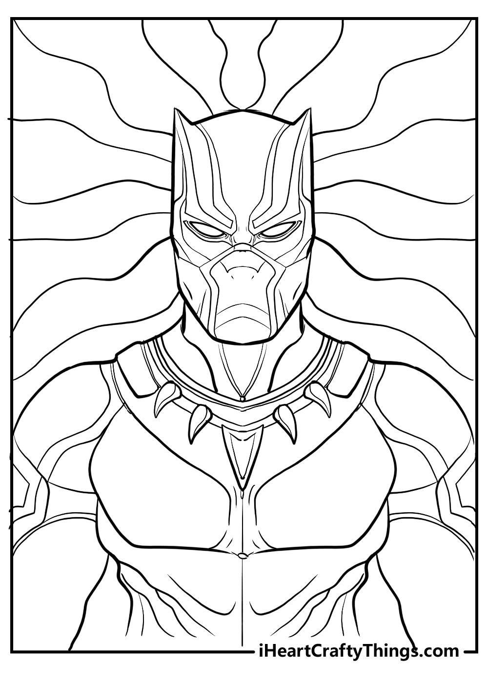 black panther coloring pages for children