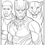 black panther coloring sheet for children