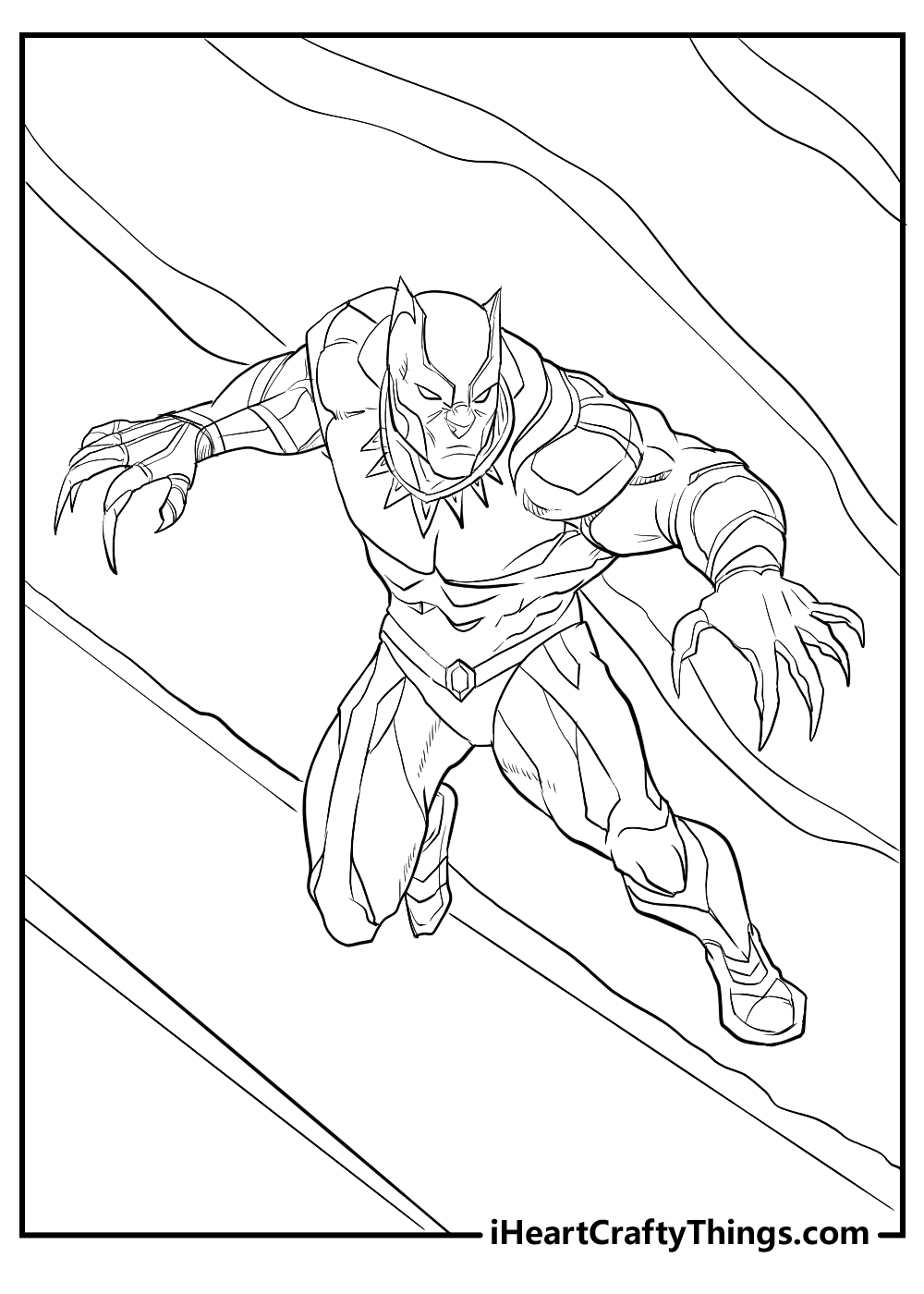 new black panther coloring pages