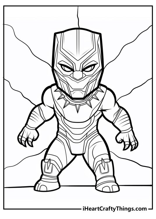 15 Black Panther Coloring Pages (Printable Easy Free PDFs)