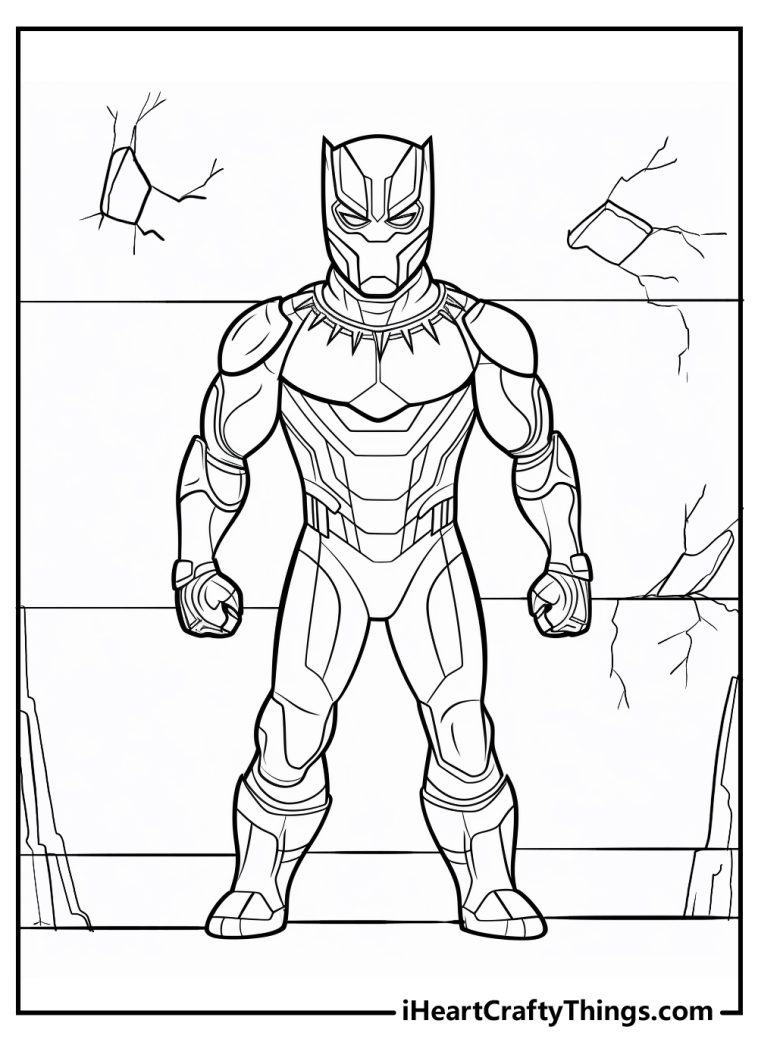 Printable Black Panther Coloring Pages (Updated 2024)
