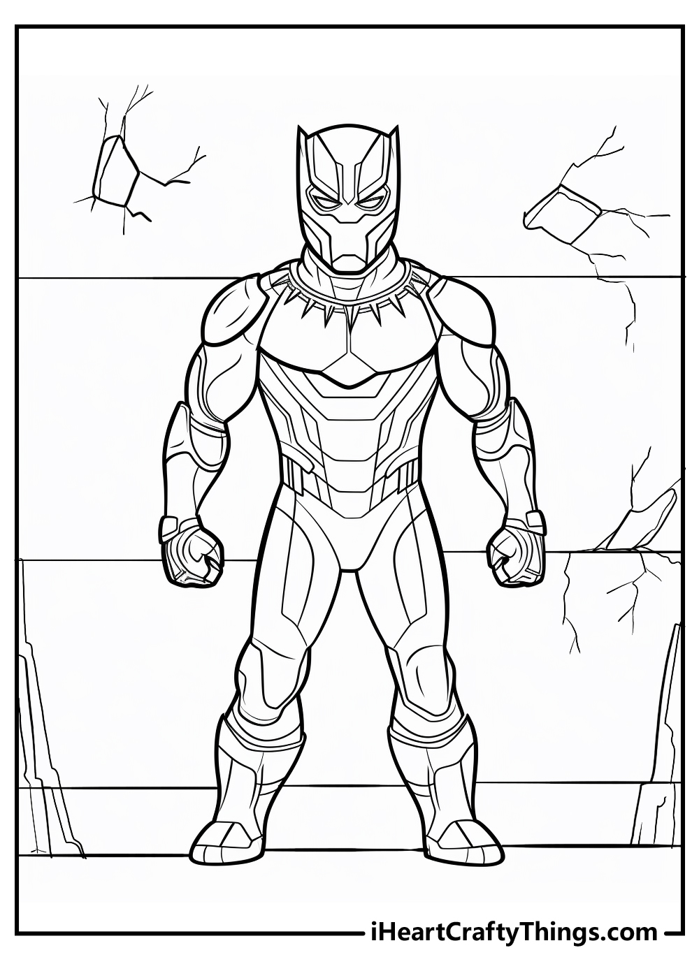 cartoon black panther coloring pages
