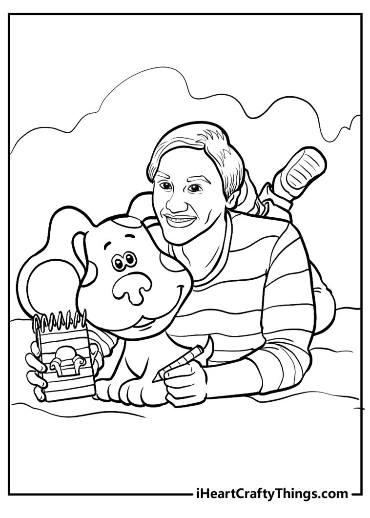 free printable blues clues you coloring pages