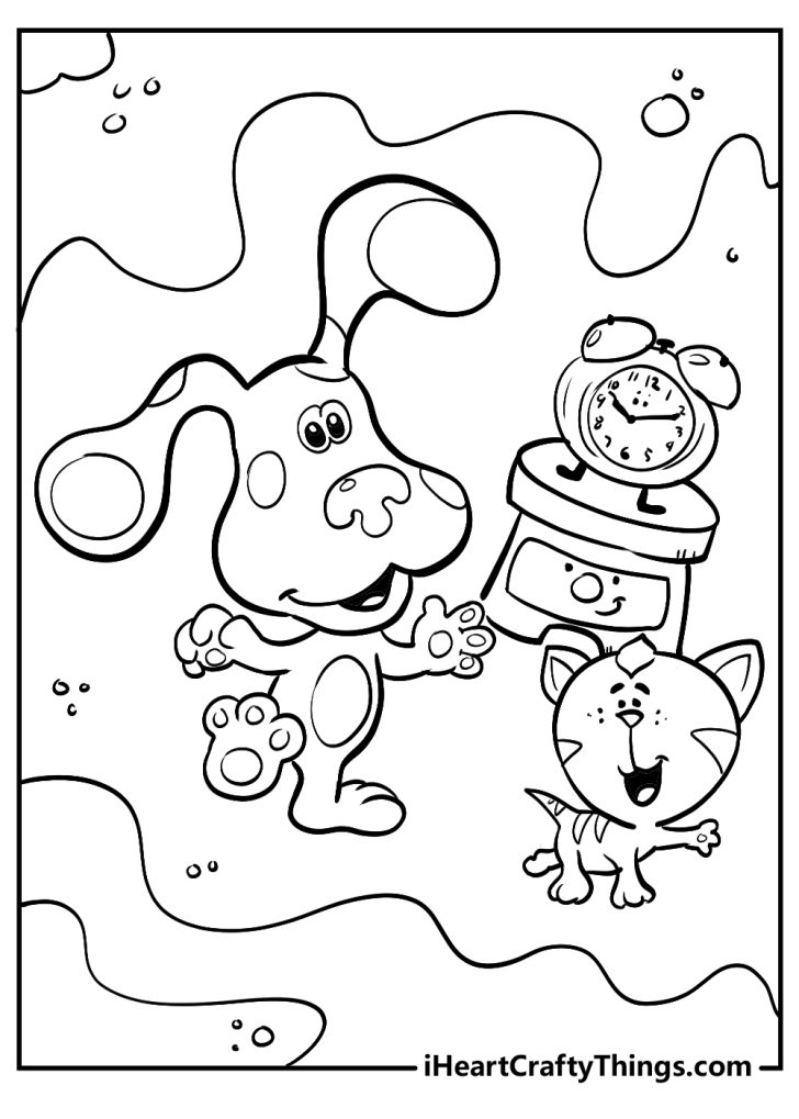 50 Blue's Clues Coloring Pages (100% Free Printable PDFs)