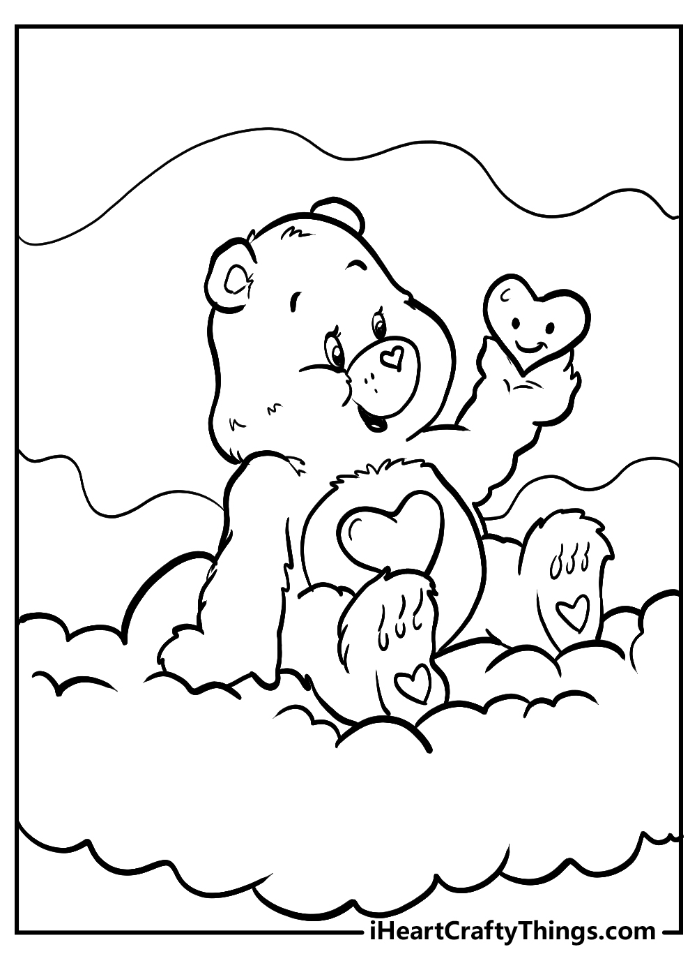 tender heart care bear coloring pages
