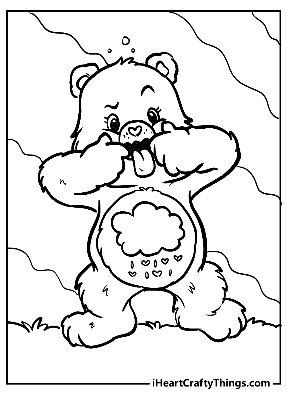grumpy bear care bear coloring pages