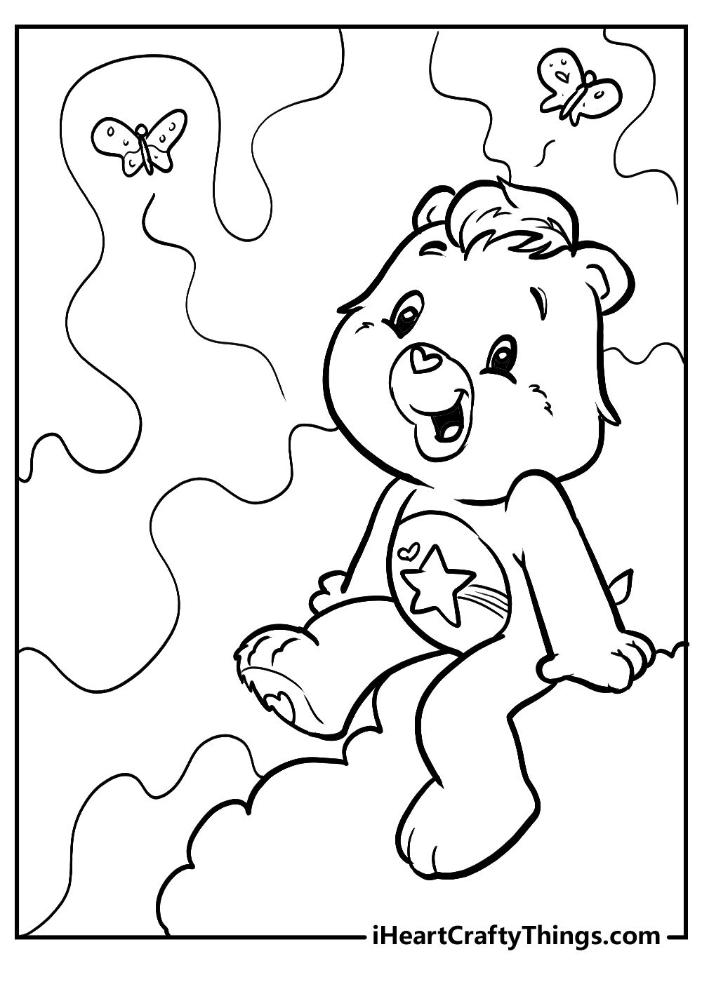wish bear care bear coloring pages