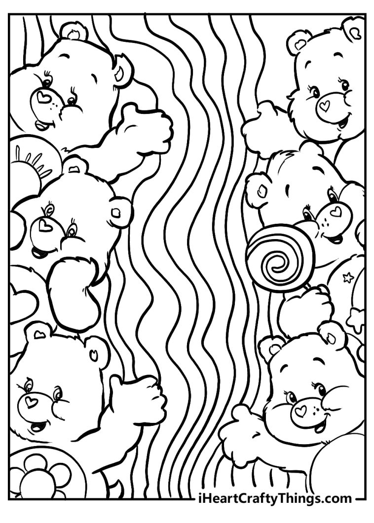 Care Bears Coloring Pages - I Heart Crafty Things