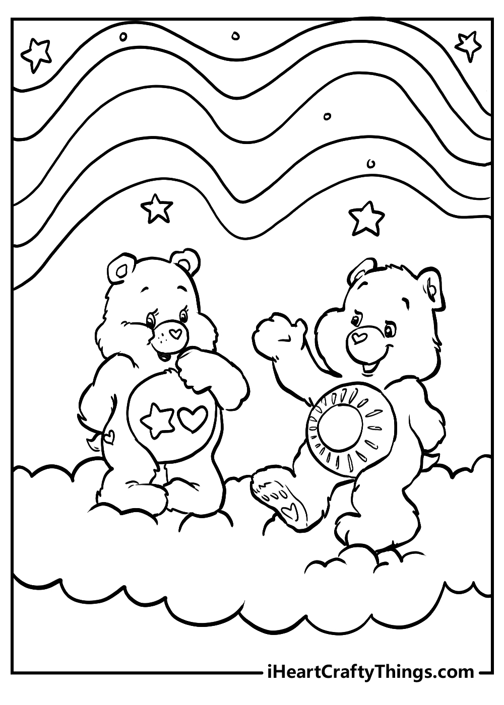 Care Bears Share Bear Coloring Pages Care Bears Share Bear Coloring Pages