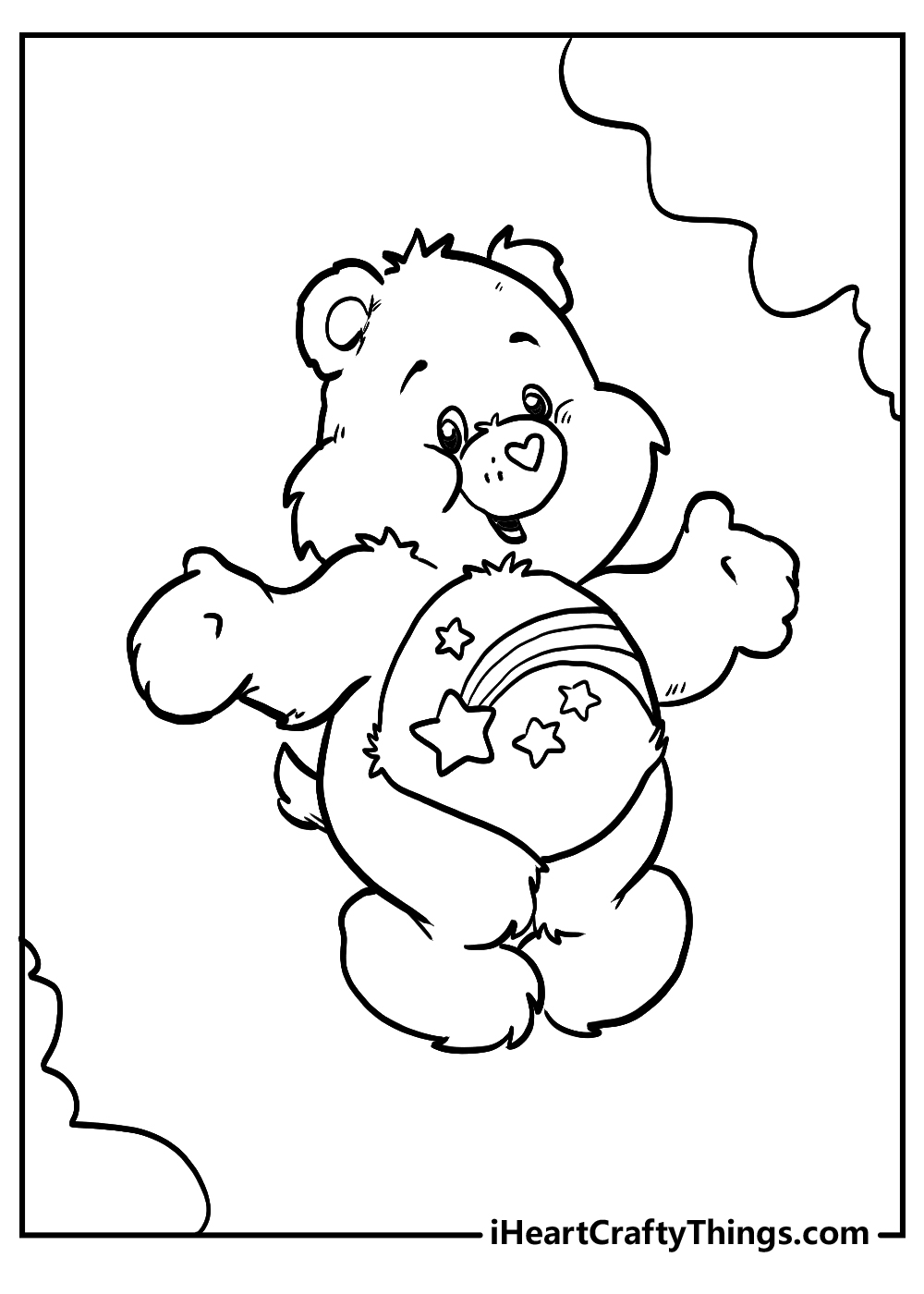 original care bears coloring printable