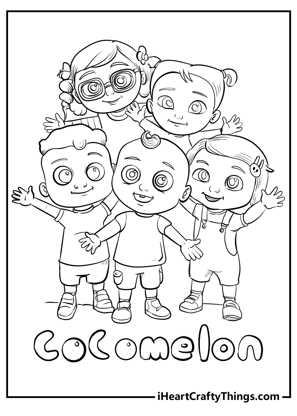 CoComelon Coloring Book Page  Coloring TomTom with Markers 