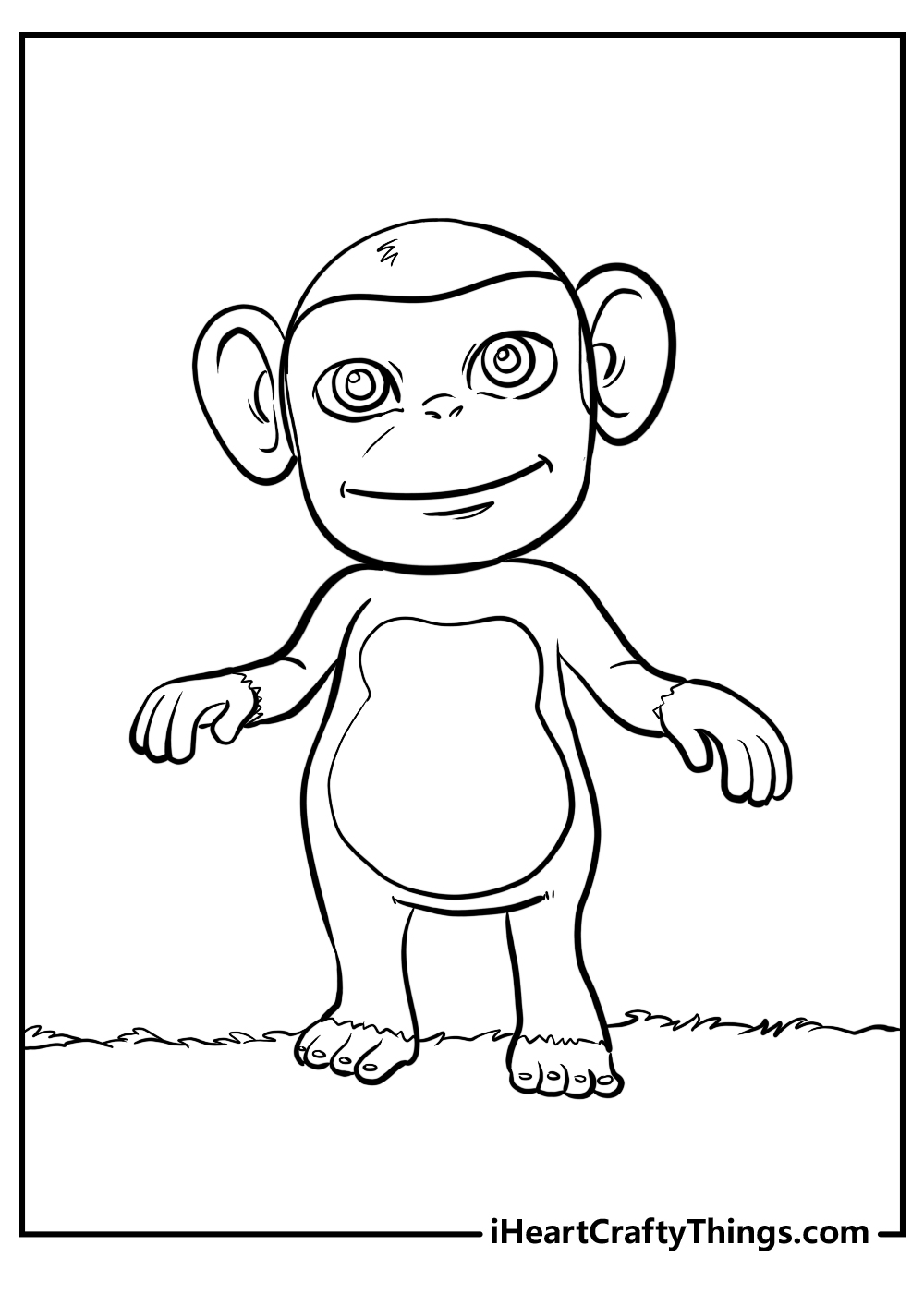 cocomelon monkey coloring pages