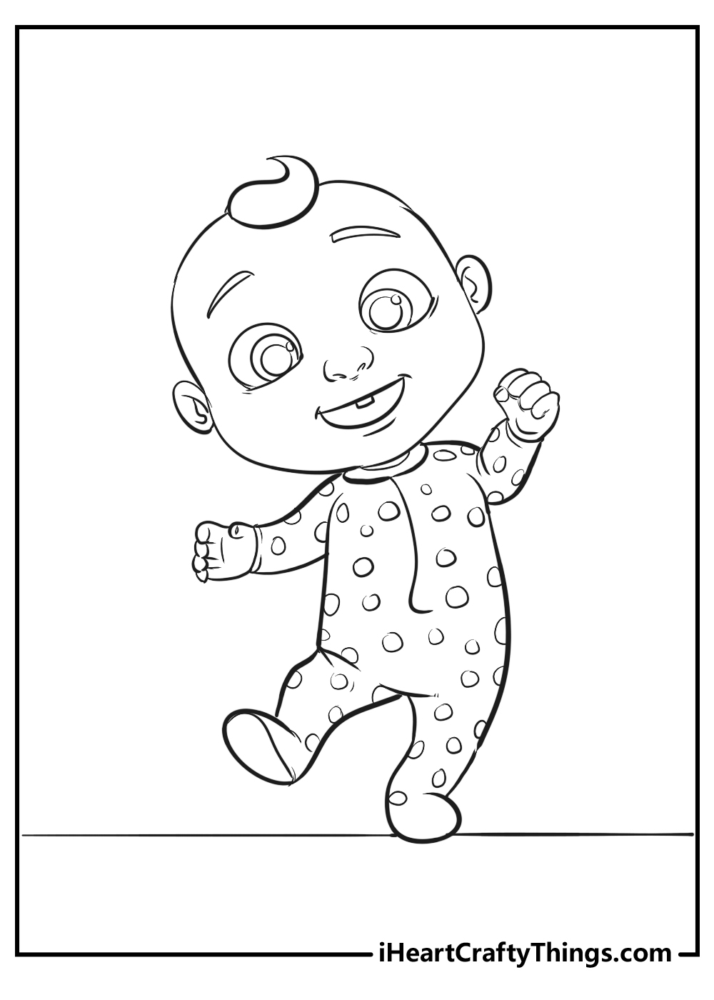 boy from cocomelon coloring pages