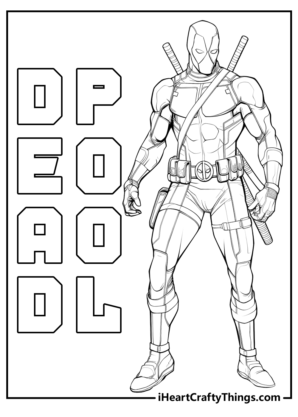 Printable Deadpool Coloring Pages (Updated 2024)