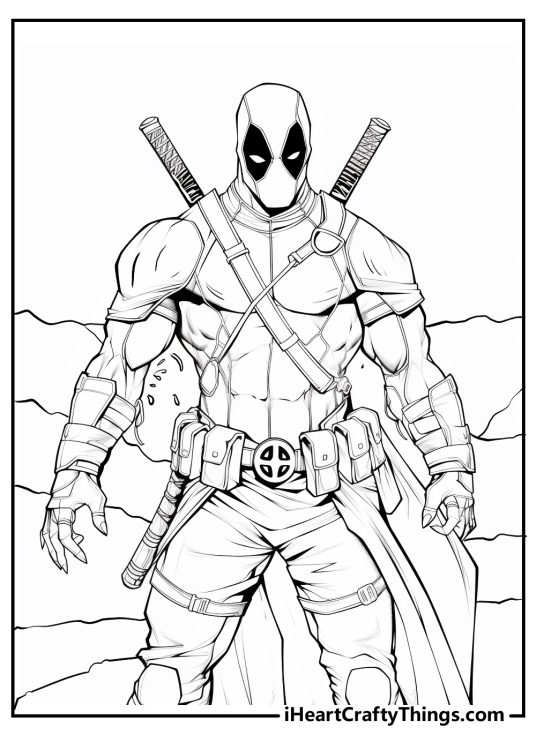 15 Deadpool Coloring Pages (Free Printable PDF Sheets)