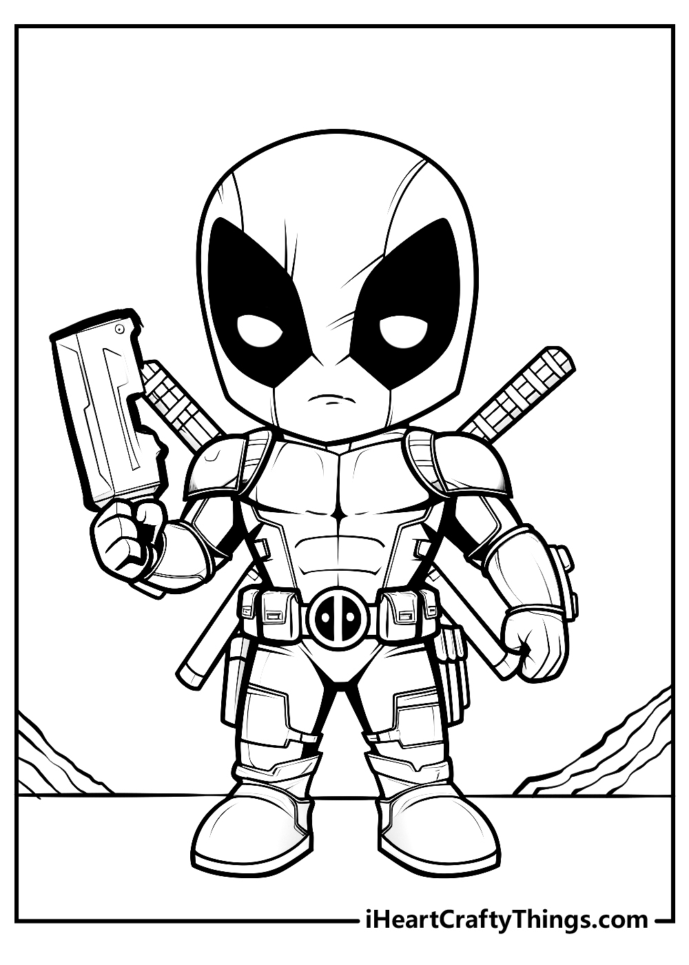 new deadpool coloring pages