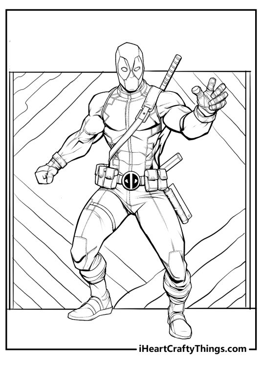 15 Deadpool Coloring Pages (free Printable Pdf Sheets)