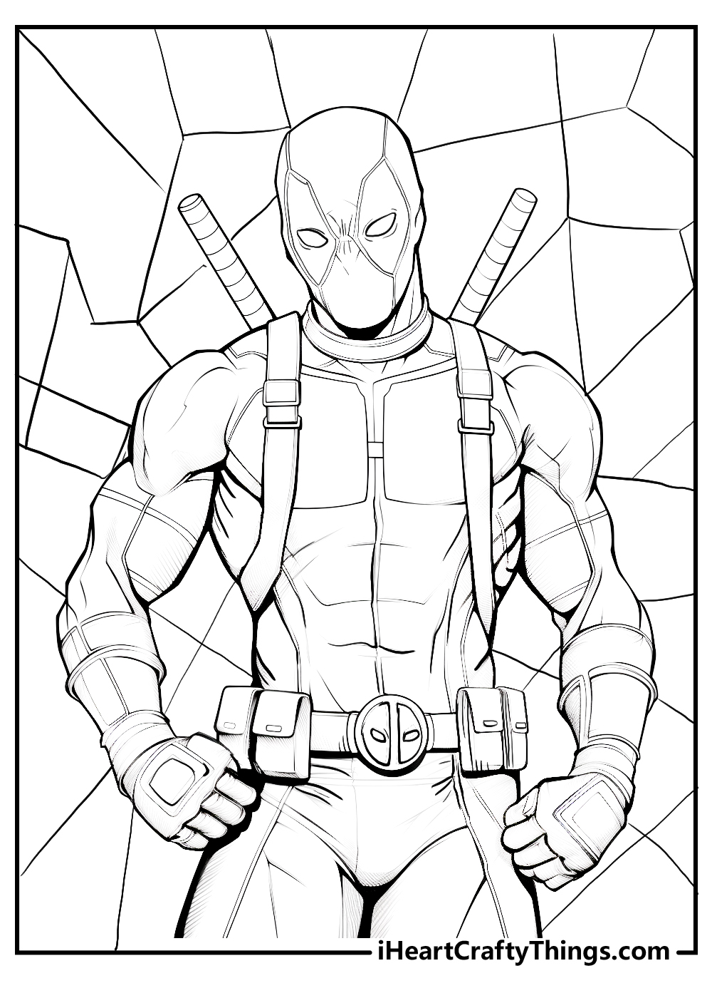 deadpool coloring pages for preschoolers