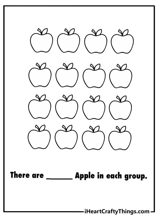 division facts coloring printable equal groups with boxes to color after solving easy worksheet
