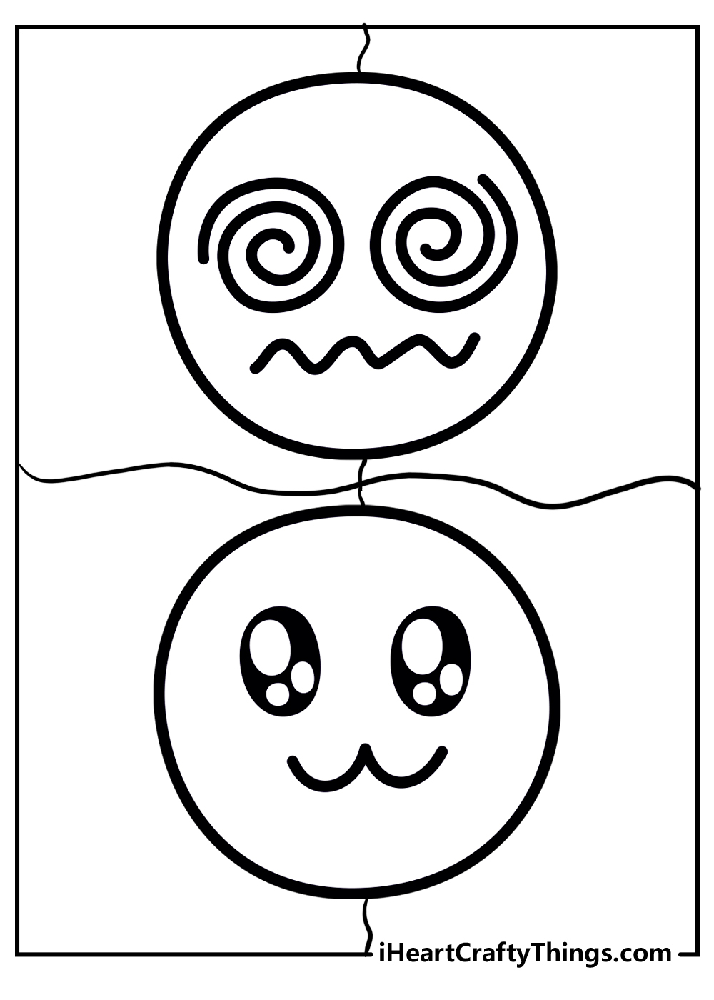 emoji coloring printable for preschoolers