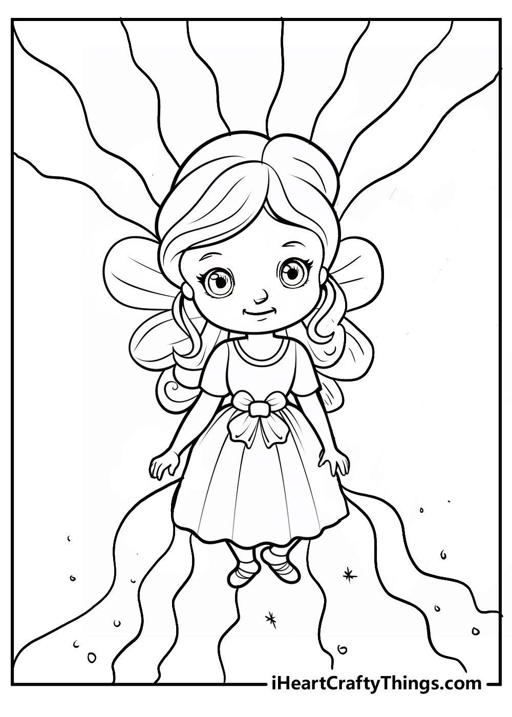 fairy coloring printable free pdf