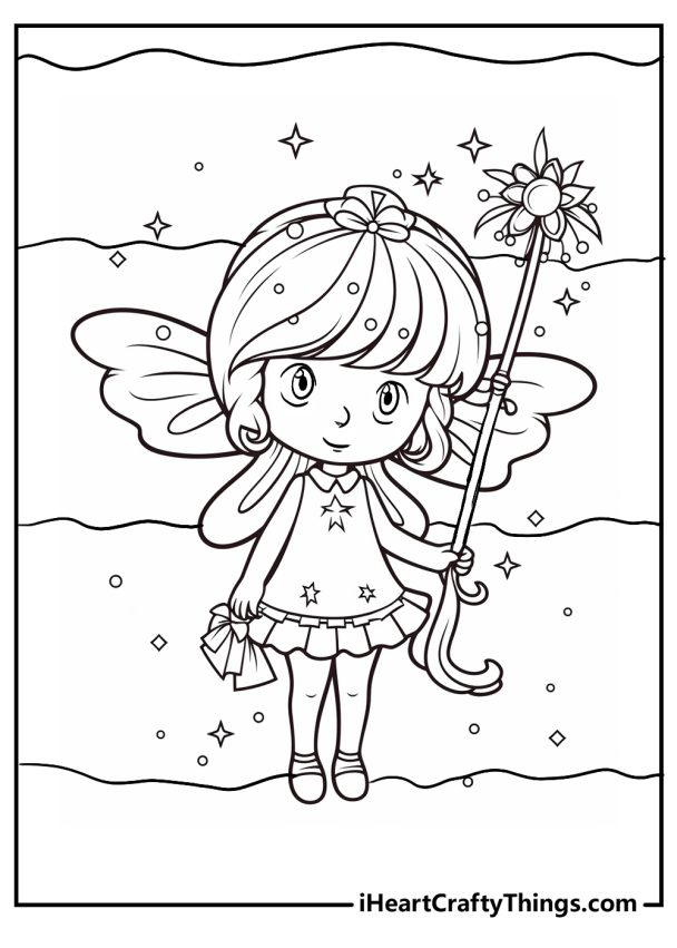 35 Fairy Coloring Pages (100% Free Printables Updated 2024)