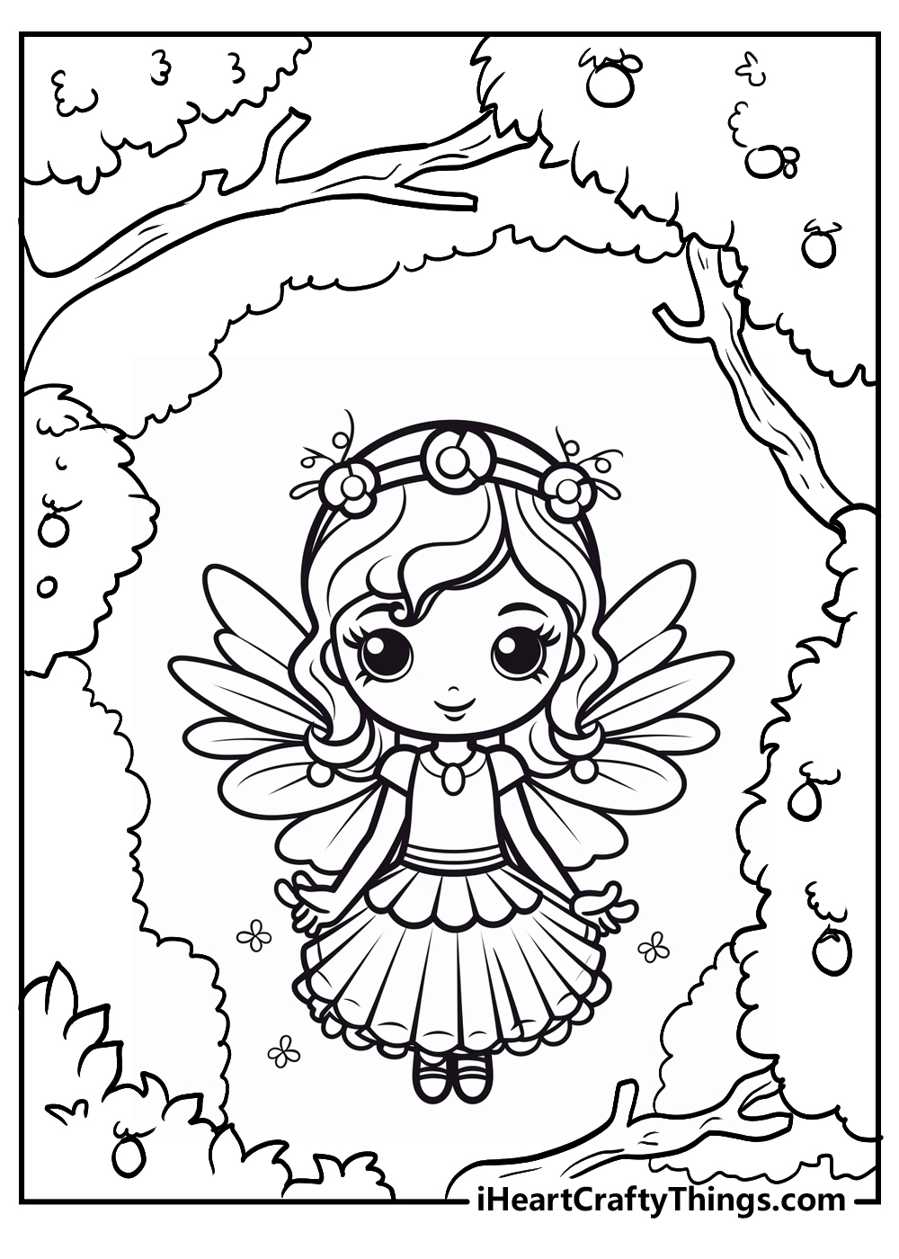original fairy coloring pages