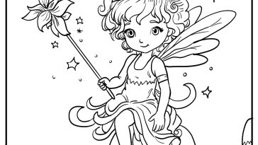 fairy coloring pages free download