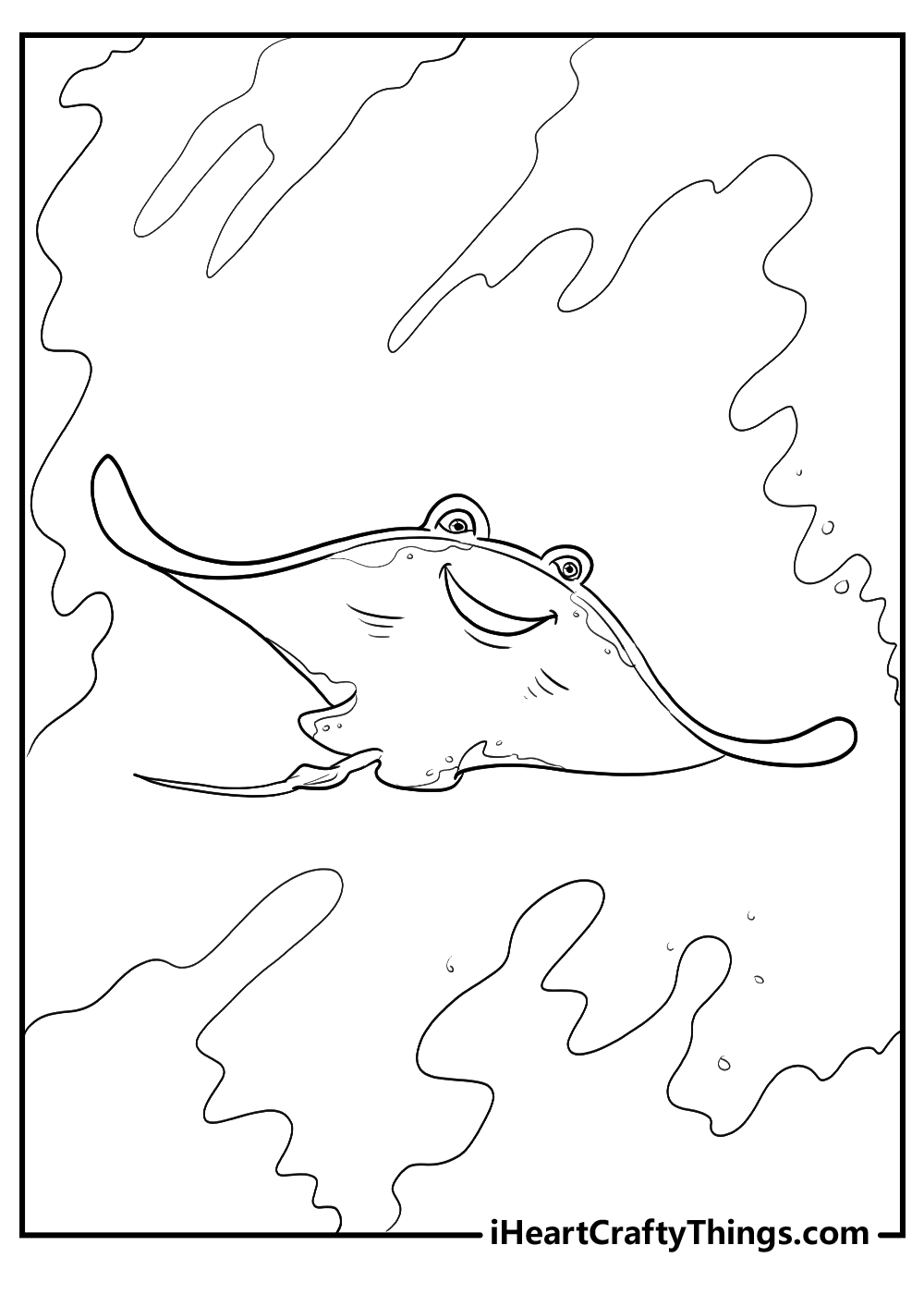 Mr Ray finding nemo coloring pages