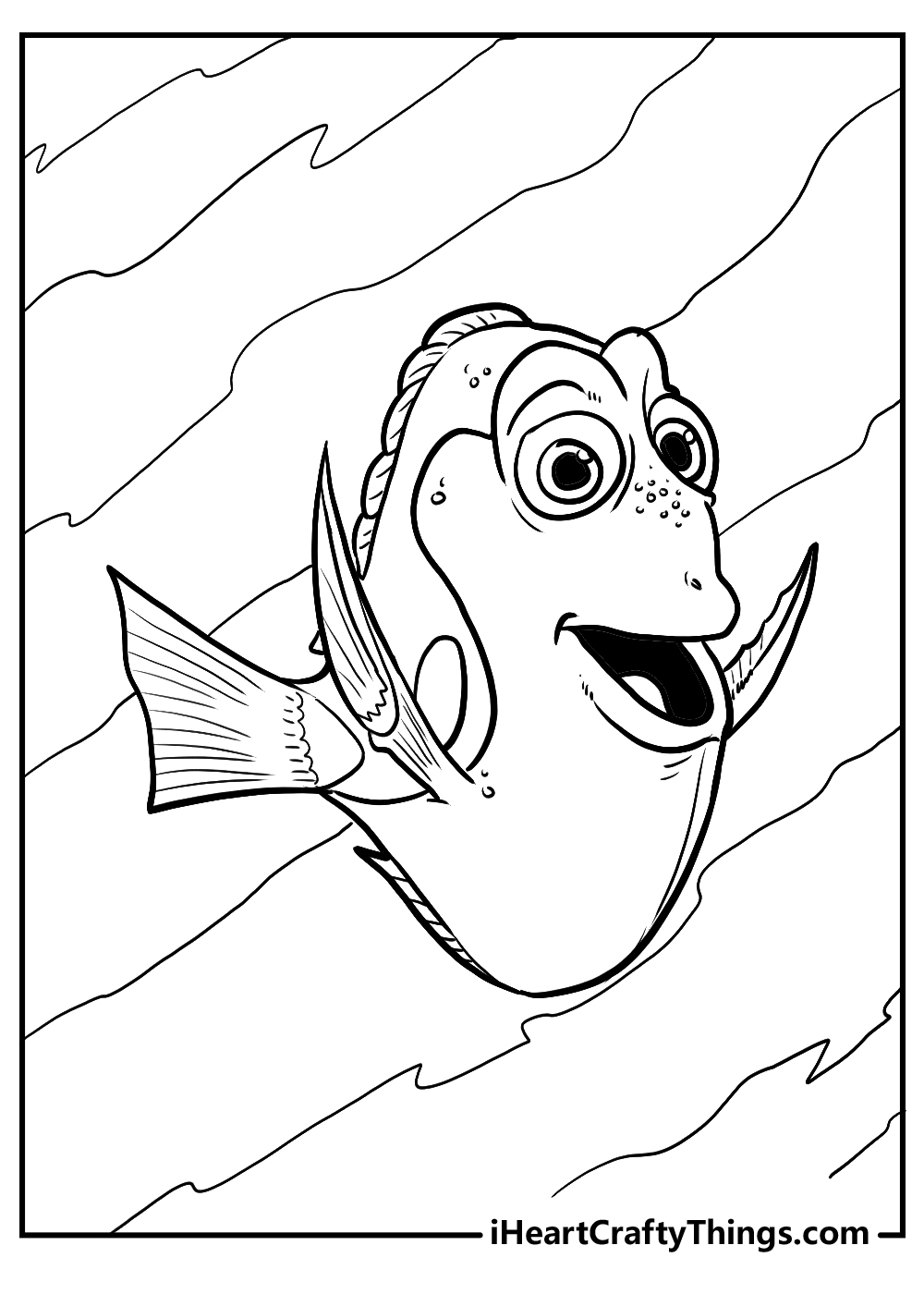 dory character finding nemo coloring pages