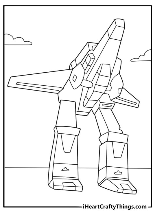 jetfire sweeping upward with those wide wings flared out