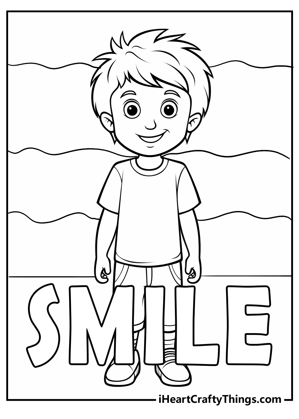 smile coloring pages