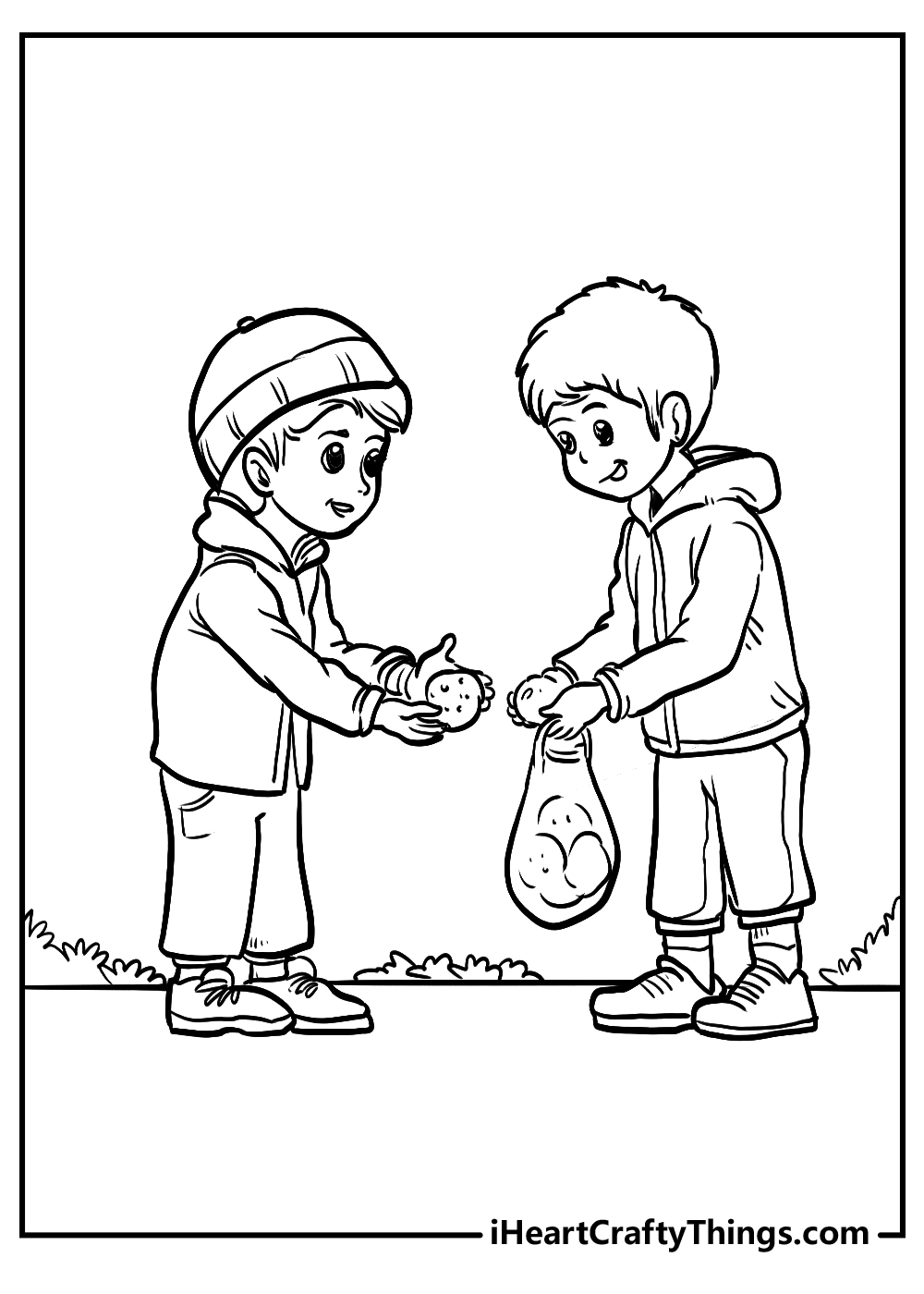 human kindness coloring pages