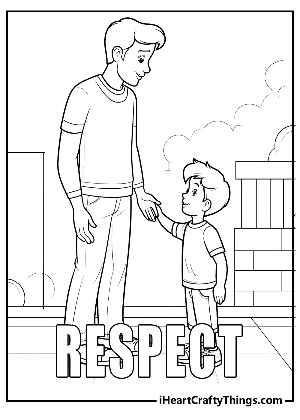 respect coloring pages