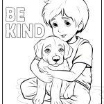 be kind coloring sheet