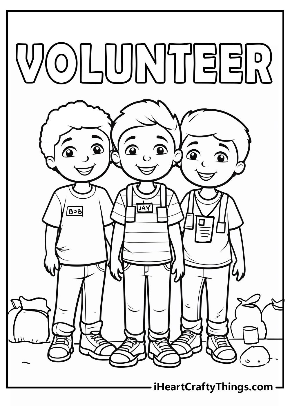 volunteeer coloring pages free download