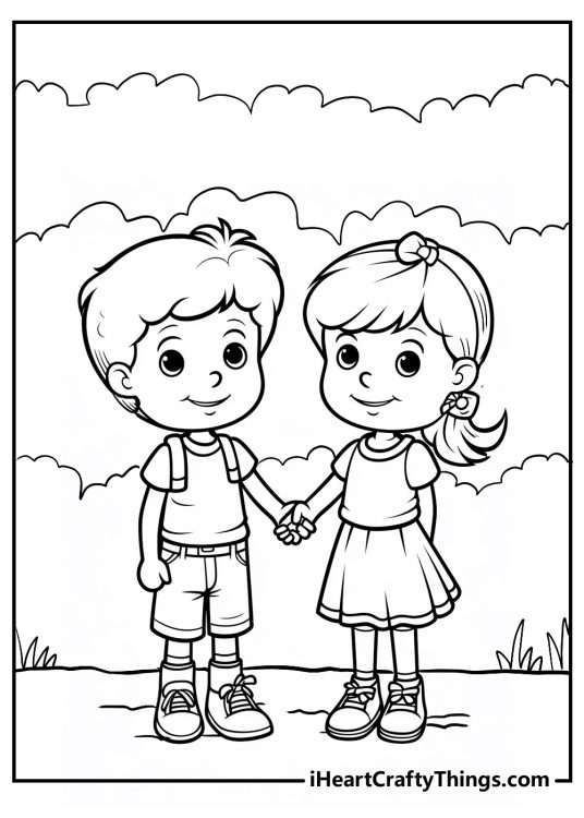 Kindness coloring pages