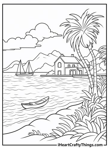 Printable Landscape Coloring Pages (updated 2024)