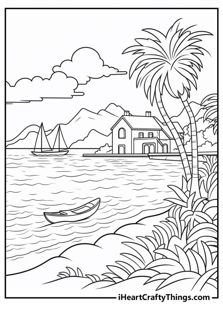 Printable Landscape Coloring Pages (Updated 2024)