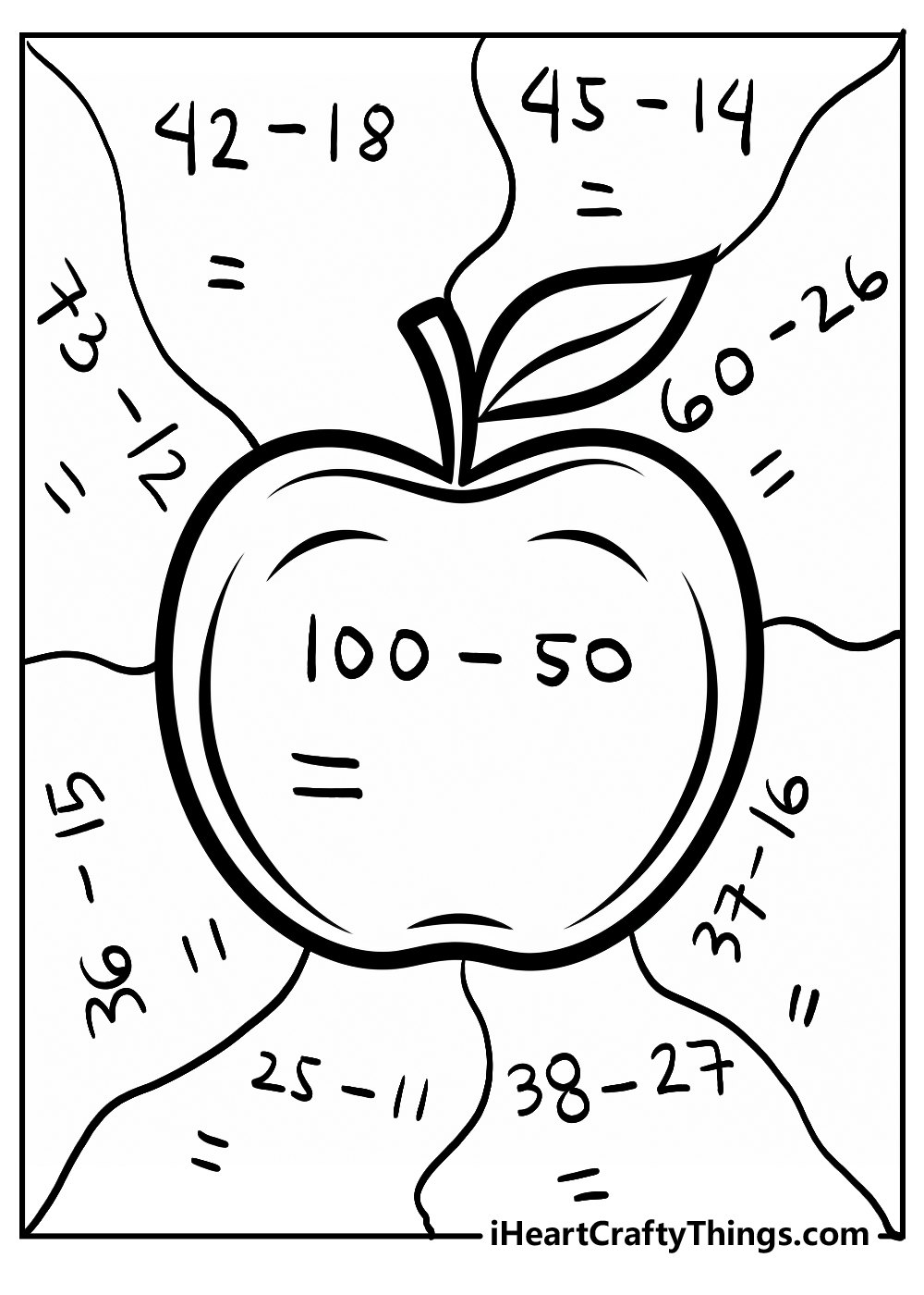 original math coloring printable