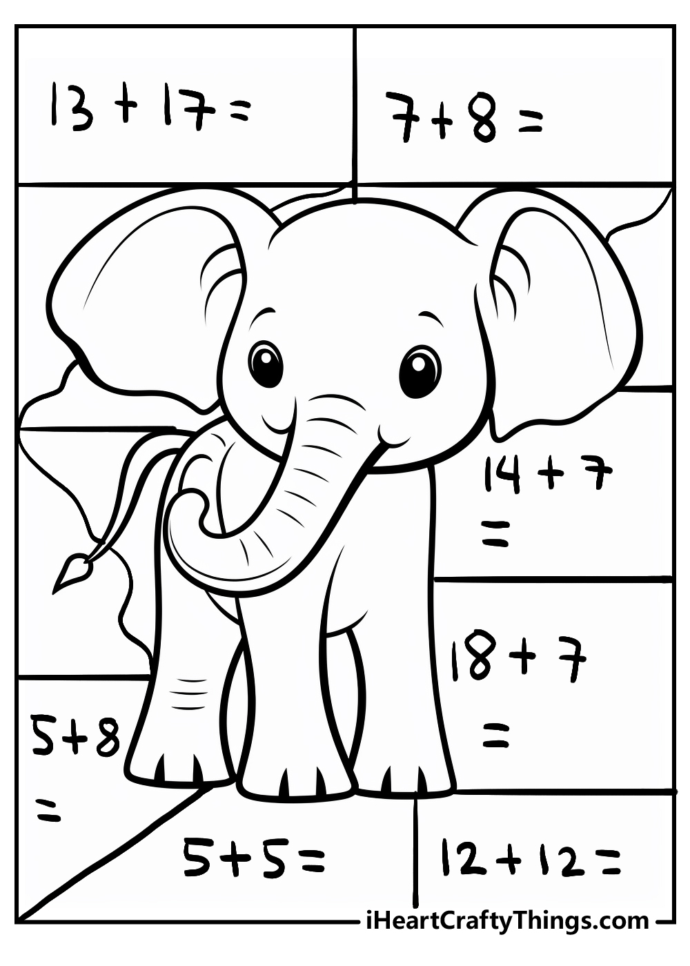 original math coloring printable