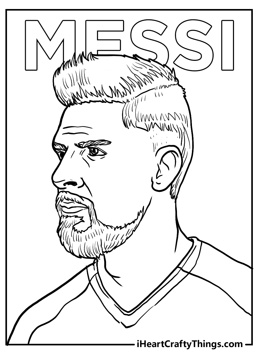 lionel messi coloring printable