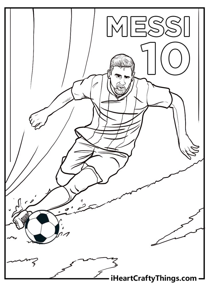 15 Free Messi Coloring Pages Printable - Messicoloringpages11 728x1019