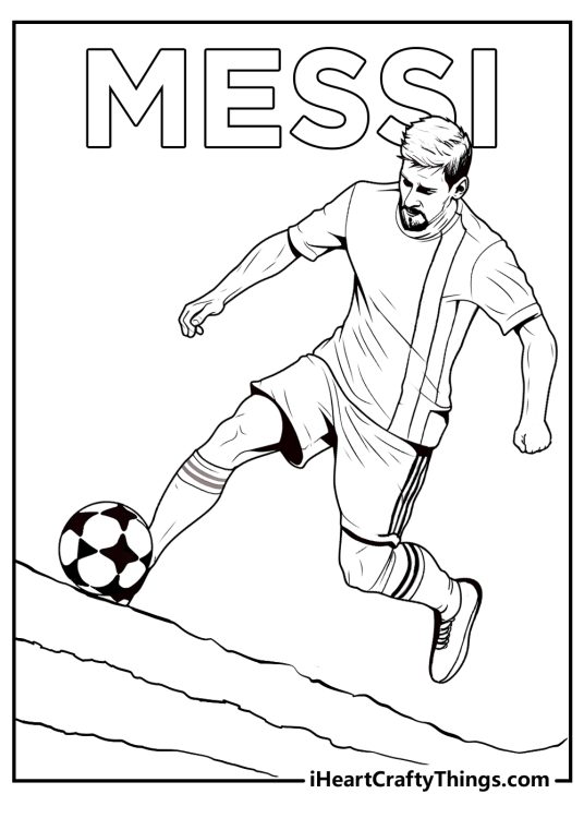 15 Free Messi Coloring Pages (Printable Easy PDFs)
