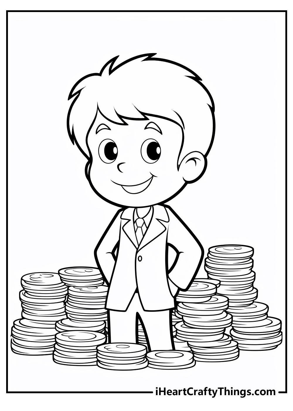 rich people coloring pages