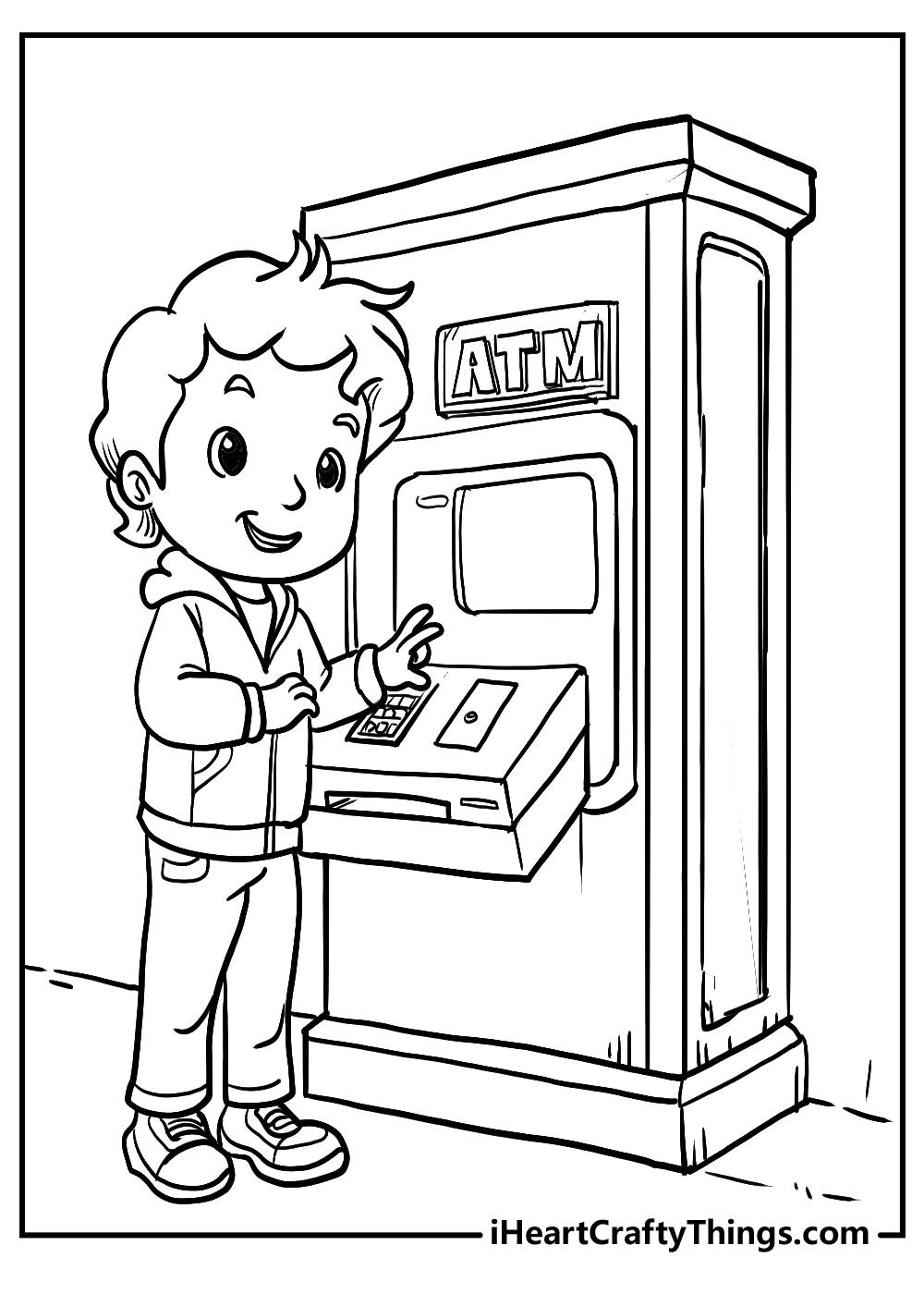 ATM coloring pages