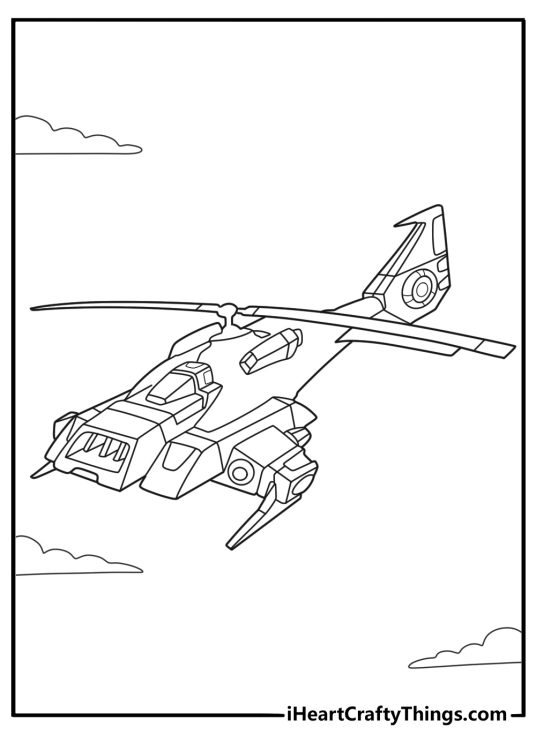 springer caught mid shift between car and helicopter