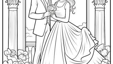 Barbie And Ken Wedding Coloring - Wedding11 364x205 
