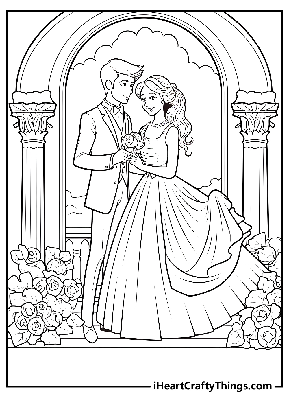 Wedding Bells coloring page  Free Printable Coloring Pages